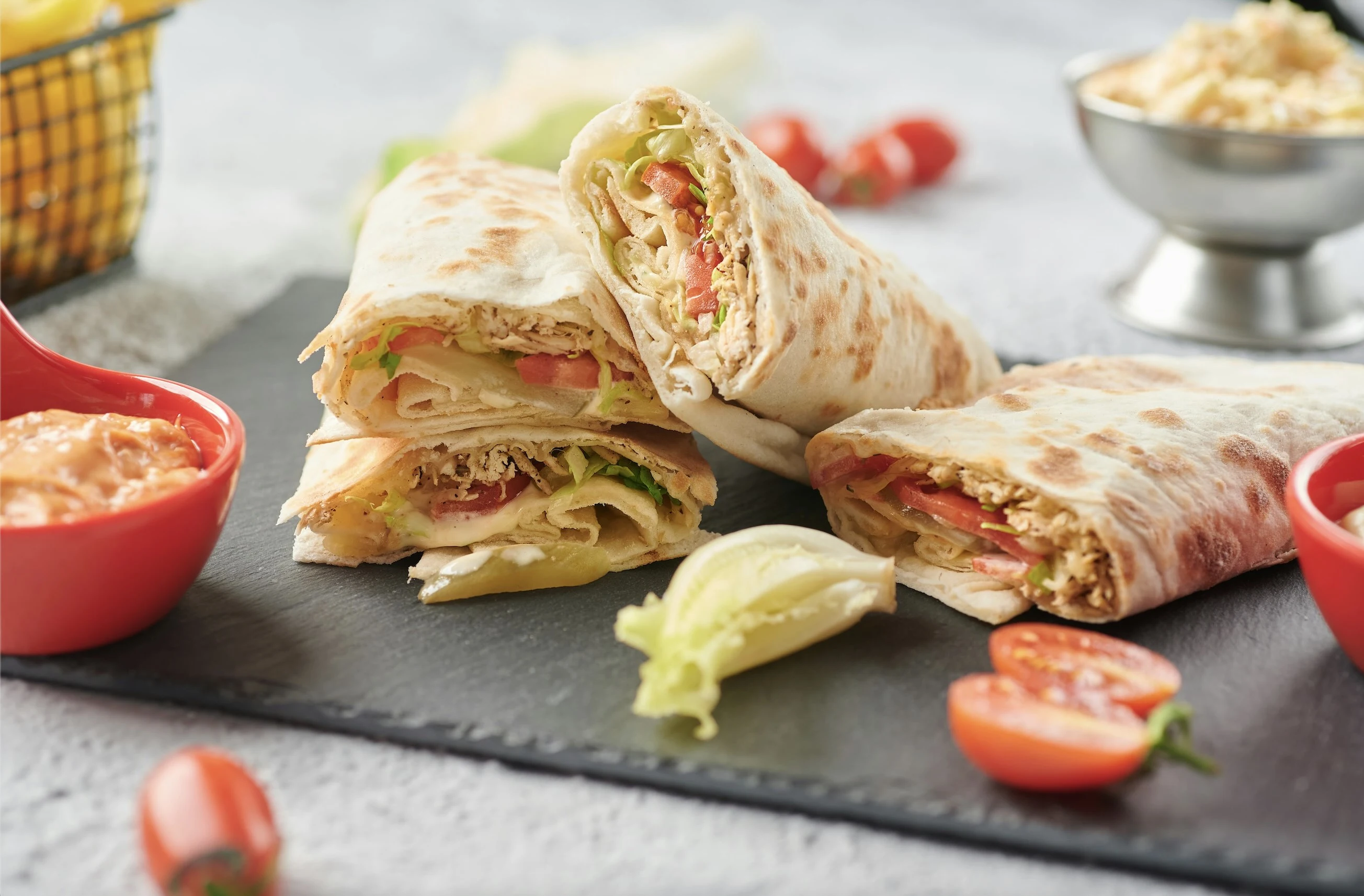 Juicy shawarma with rich flavor